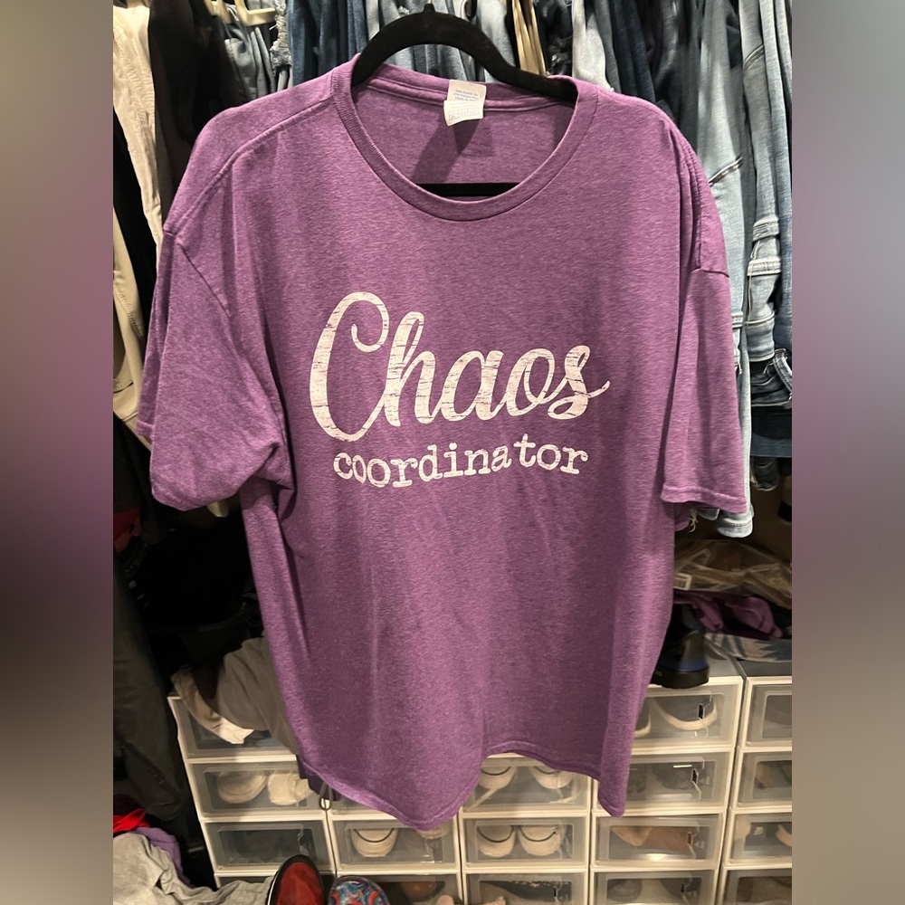 Chaos Coordinator T shirt purple